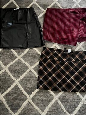 3 skirts for sale! All medium. Brown is Large.